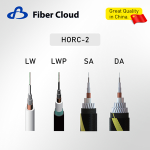 Cable de fibra &oacute;ptica submarino blindado de doble alambre de acero Cable de Internet blindado submarino sin repetidor de fibra &oacute;ptica