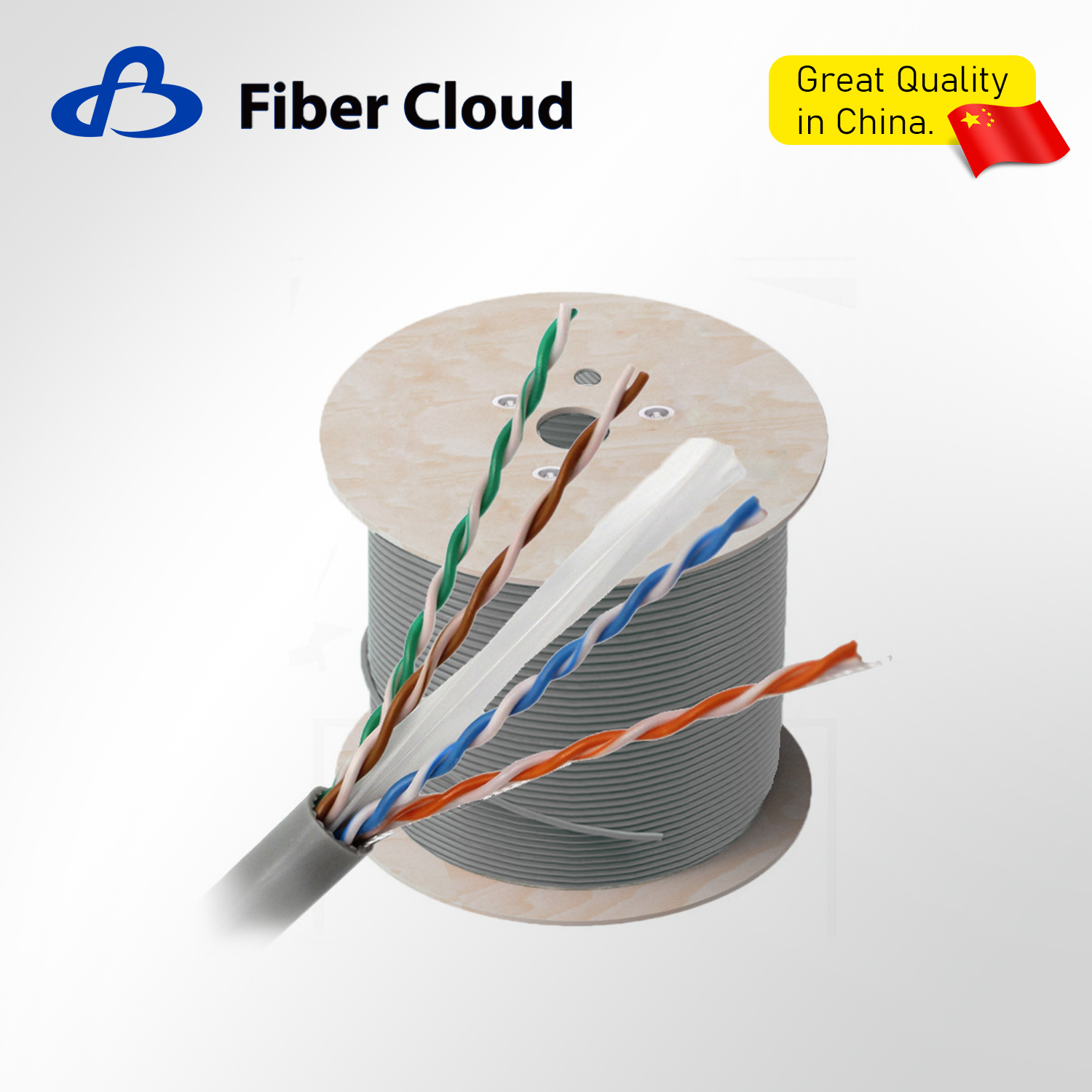23AWG 4 pares tran&ccedil;ados CMR U/UTP 750MHz cabo de volume interno de cobre s&oacute;lido Cat6a Ethernet
