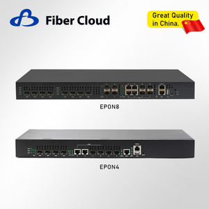 1u/2u ويب 4/8 منافذ SFP منتجات شبكة الألياف الضوئية الطرفية Epon Olt 