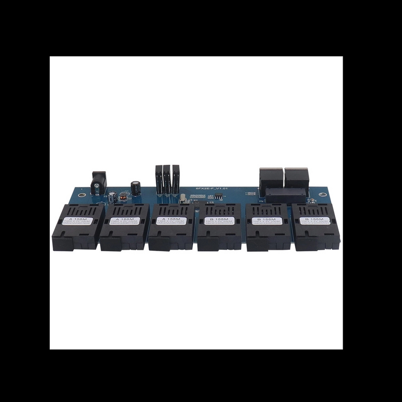 Convertisseur opto&eacute;lectronique &eacute;lectrique &agrave; 6 lumi&egrave;res, 100G, 20KM, carte PCBA, &eacute;metteur-r&eacute;cepteur &agrave; fibre