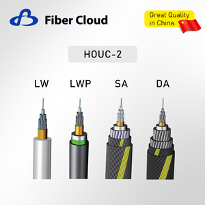 Cable de fibra &oacute;ptica submarino blindado de doble alambre de acero Cable de Internet blindado submarino sin repetidor de fibra &oacute;ptica